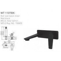 ECT Noir Basin/Bath Set Matt Black Finish